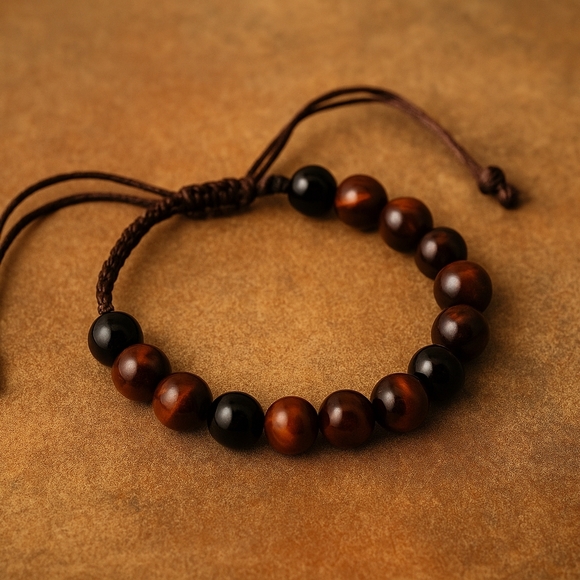 Red Tiger’s Eye Bracelet — Grounding Energy & Confidence Crystal Jewelry - Picture 2 of 3